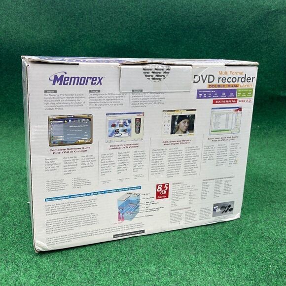 Memorex MRX-525GE Black Extrenal USB 2.0 Dual Layer Multi Format DVD Recorder - Picture 4 of 5